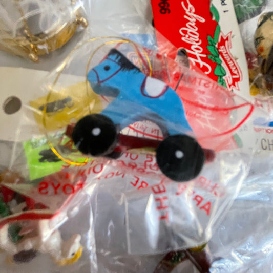 Cute Little Miniature Set Of 6 Vintage Ornaments See Pictures For Details