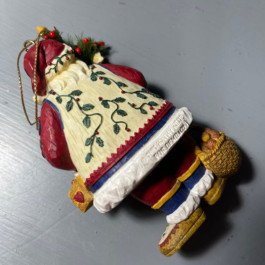 Demdeo Santa Clause with Christmas Tree Plant By Kathy Killip Ornament