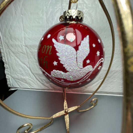 Bronner's Christmas Wonderland Choice Of 2 Beautiful Glass Ball Christmas Ornaments