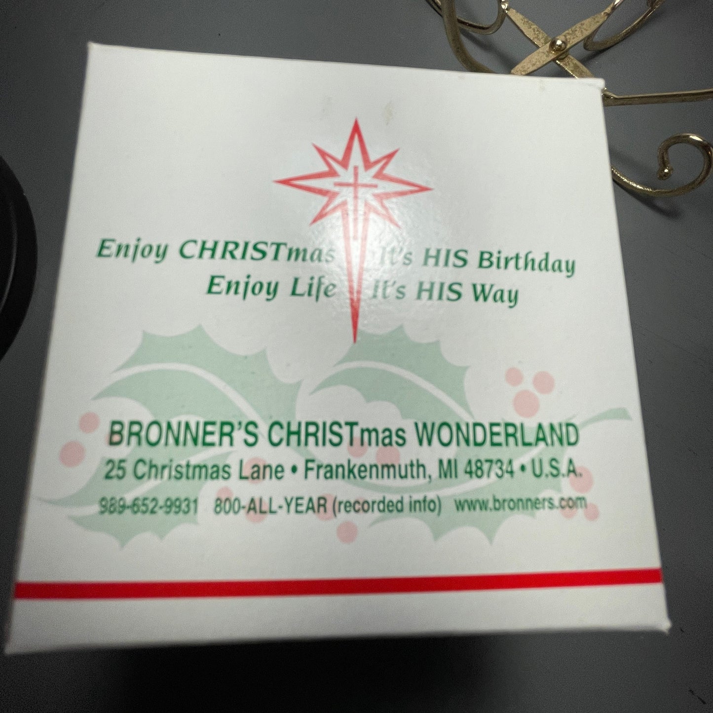 Bronner's Christmas Wonderland Choice Of 2 Beautiful Glass Ball Christmas Ornaments