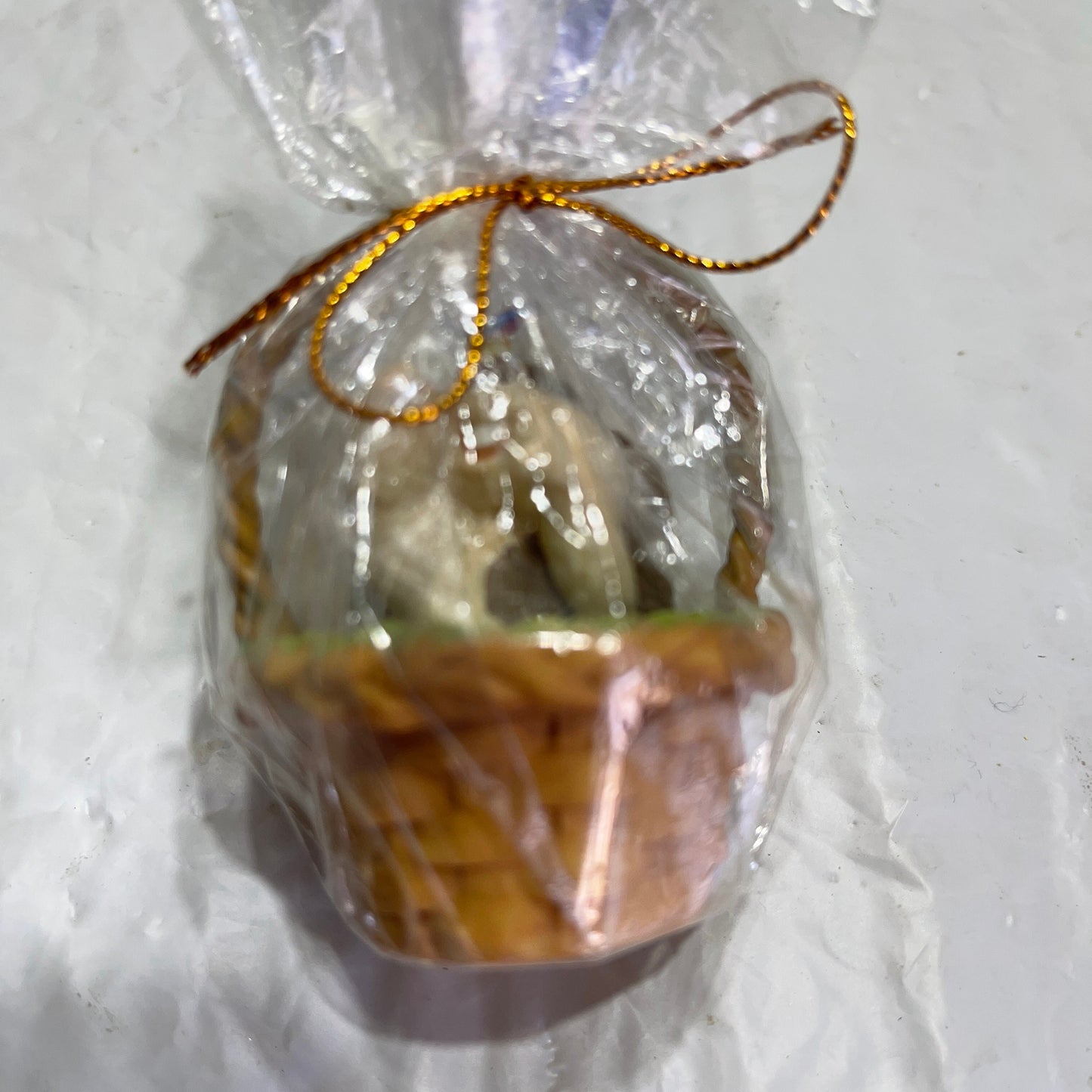 Hallmark Choice Of Bashful Bunny, Charming Chick, or Lovely Lamb Vintage 2001 Easter Basket Ornaments See Description