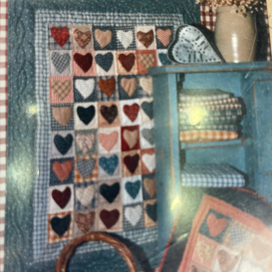 Blue Whale Designs Liberty Homestead Scrap Heart Quilt Pattern