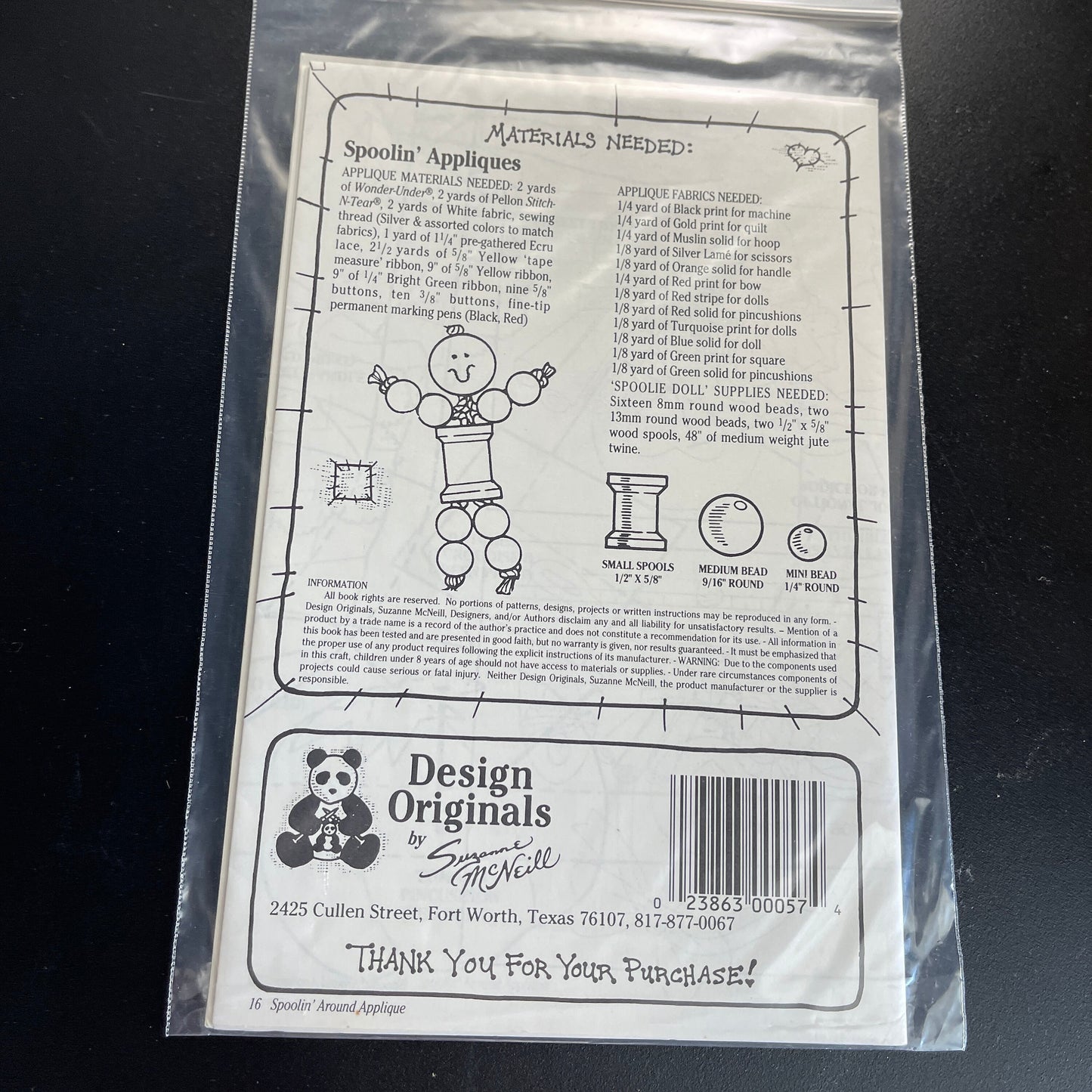 Suzanne McNeill Spoolin' Around Applique Patterns 057