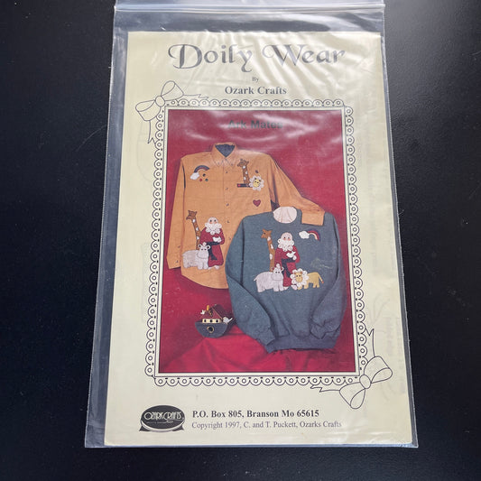 Noah's Ark Applique' Set Of 2 Vintage Patterns See Pictures and Description For Details*