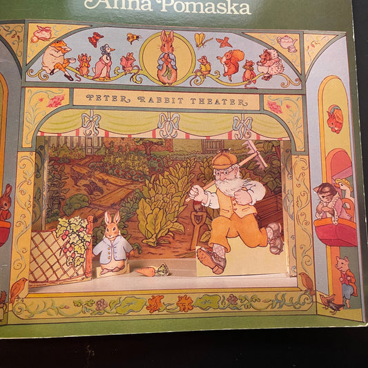Peter Rabbit Toy Theater by Anna Pomaska Cut & Assemble Cardboard Characters and Scenery Vintage 1984 Collectible