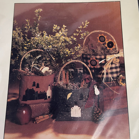 DeCuyper Trading Co Country Baggage Cloth Bags for Creative Accessories #134 Vintage 1993 Sewing Pattern