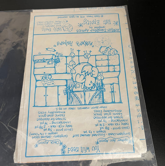 Patch Press Mother Daughter Apron No.339C Vintage Sewing Pattern