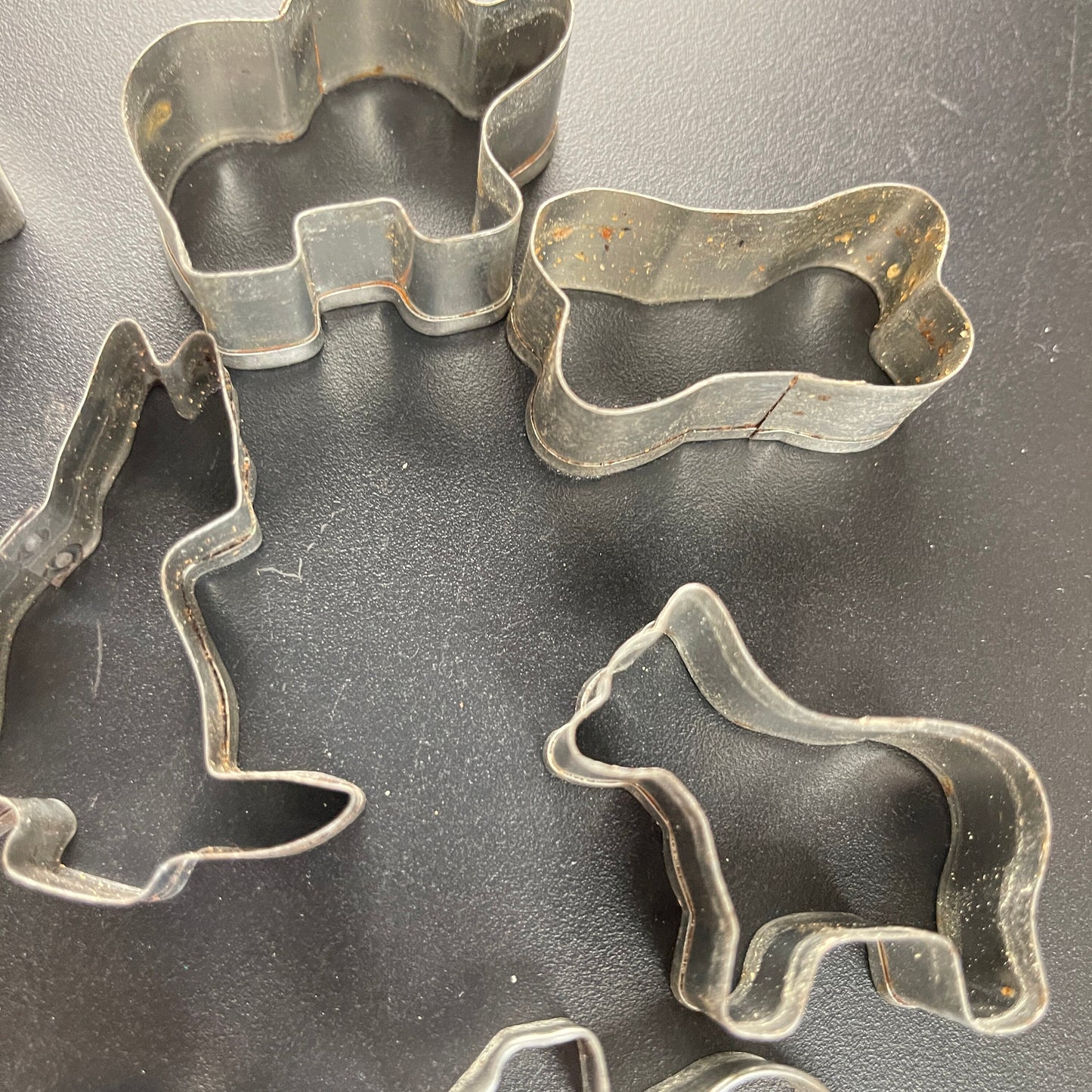 Cookie Cutters Miniature Set of 10 Vintage Collectible Bakeware See Pictures for shapes