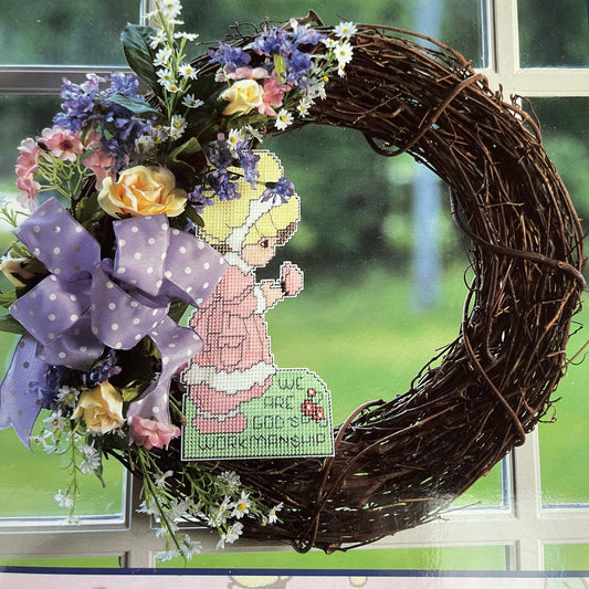 Leisure Arts Precious Moments in plastic canvas Leaflet 1783 Vintage 1997 Book Ten