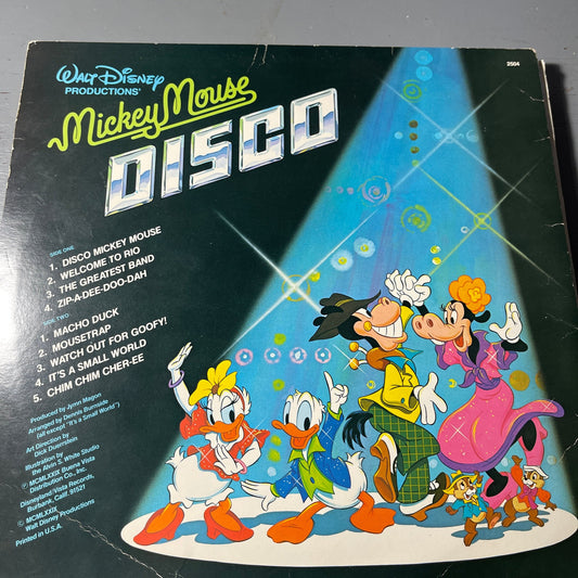 Walt Disney Productions Micky Mouse Disco by Disneyland Records 2504 Vintage 1979 Vinyl Record