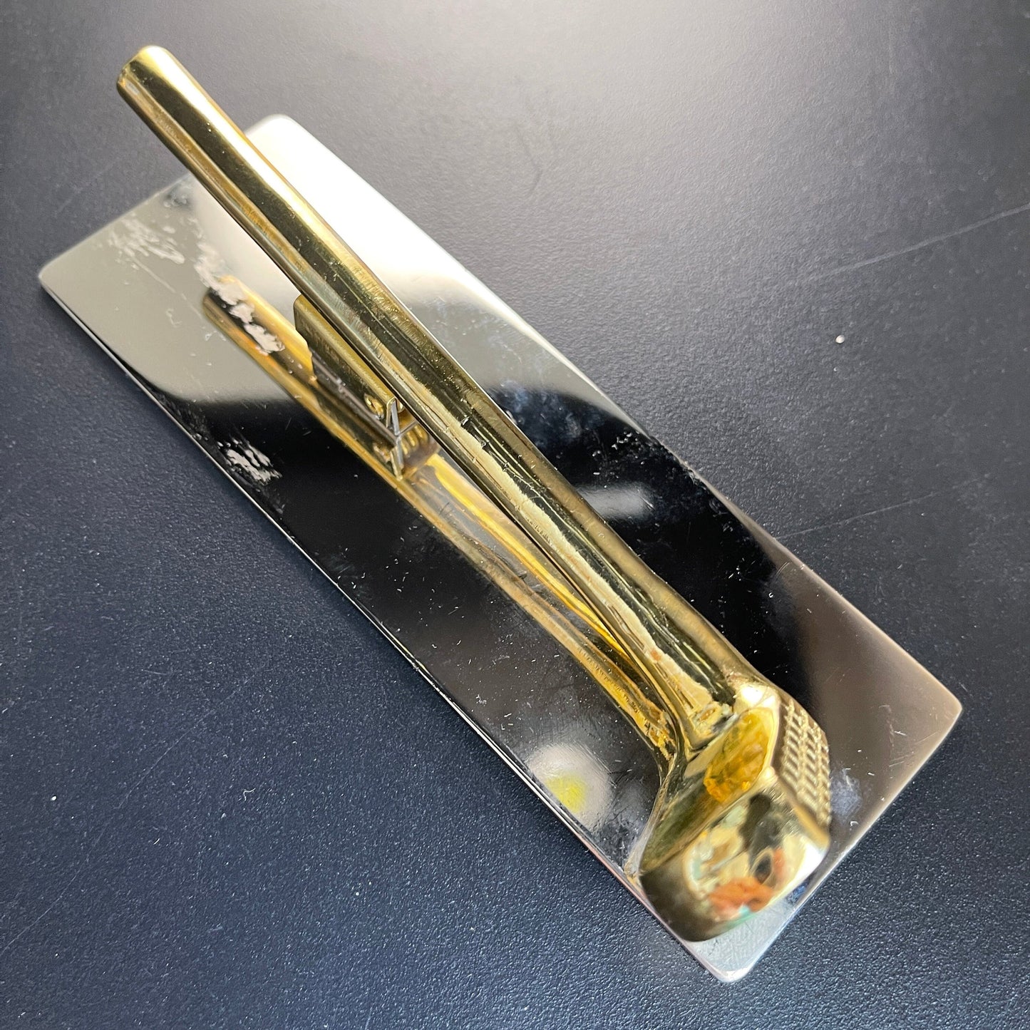Golden Golf Club Desktop Mail Paper Business Card Clamp Memo Napkin Holder Clamp Office Accessory