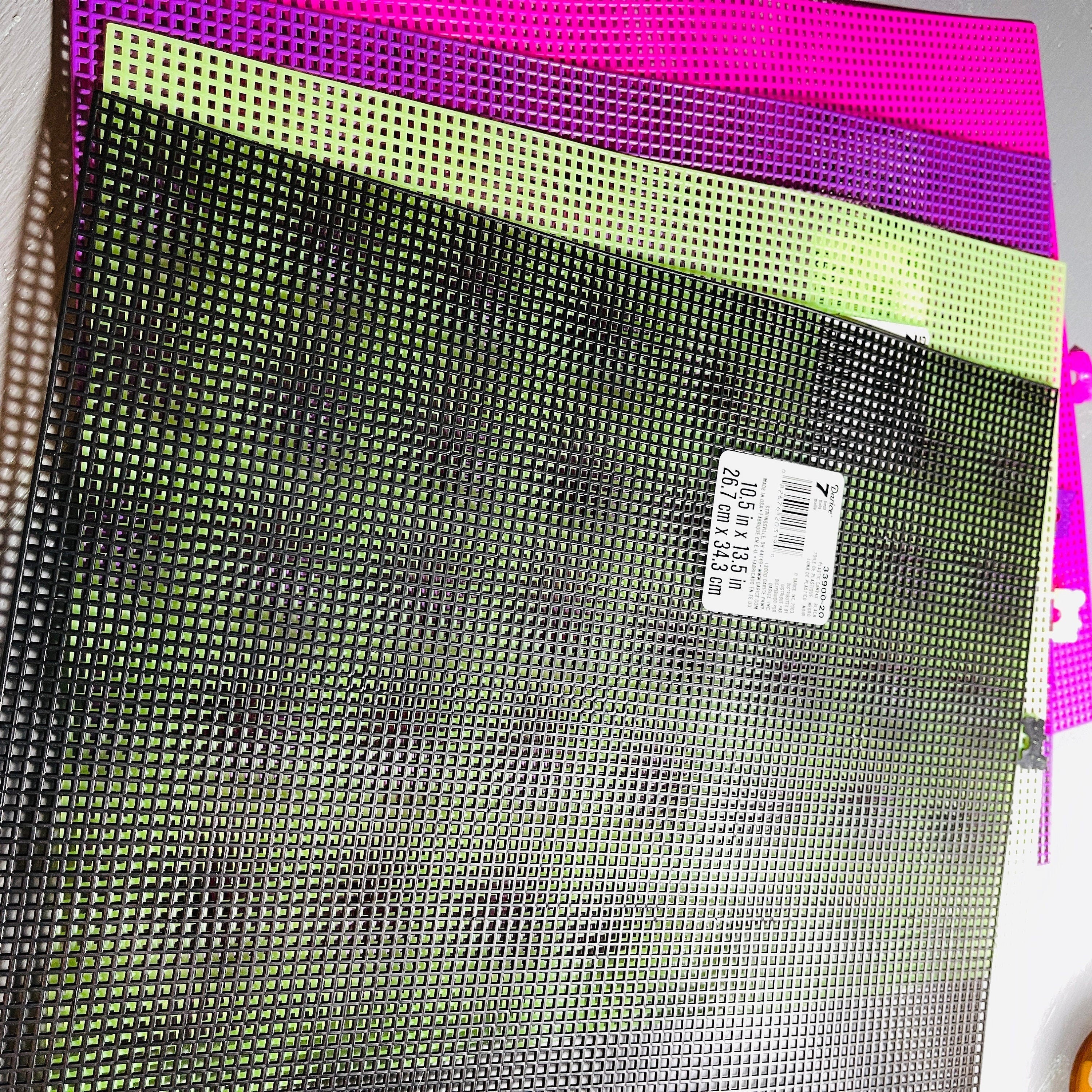 7 Mesh Clear Plastic Canvas 3 Sheets by Darice 10.5 X 13.5 Inches