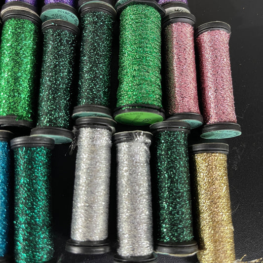 Kreinik bargain lot of 22 spools special needlecraft thread see pictures and description*