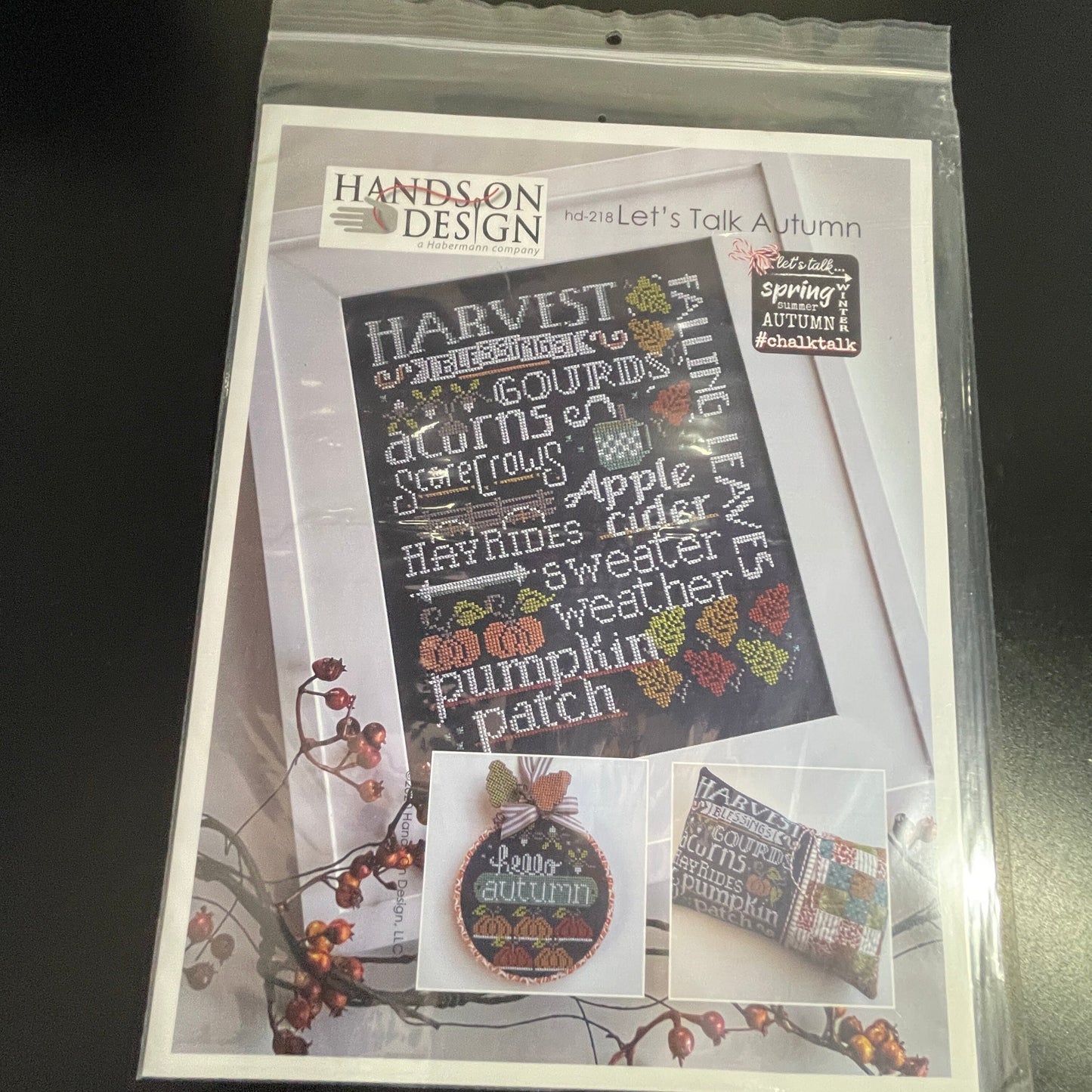 Hands On Design Let's Talk Autumn hd-218 2020 counted cross stitch chart