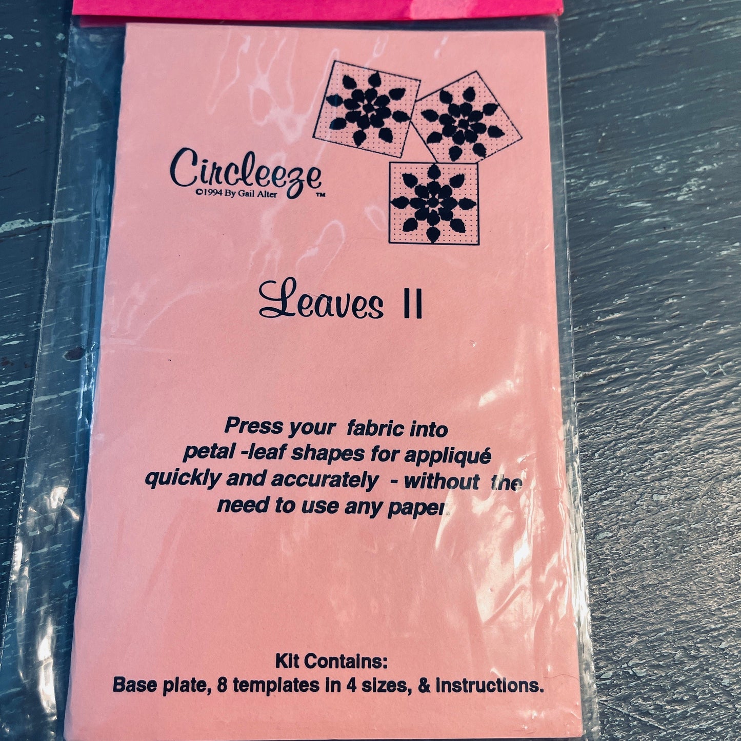 Circleeze, By Gail Alter, choice of 3, fabric applique' shape making form sets, see variations*