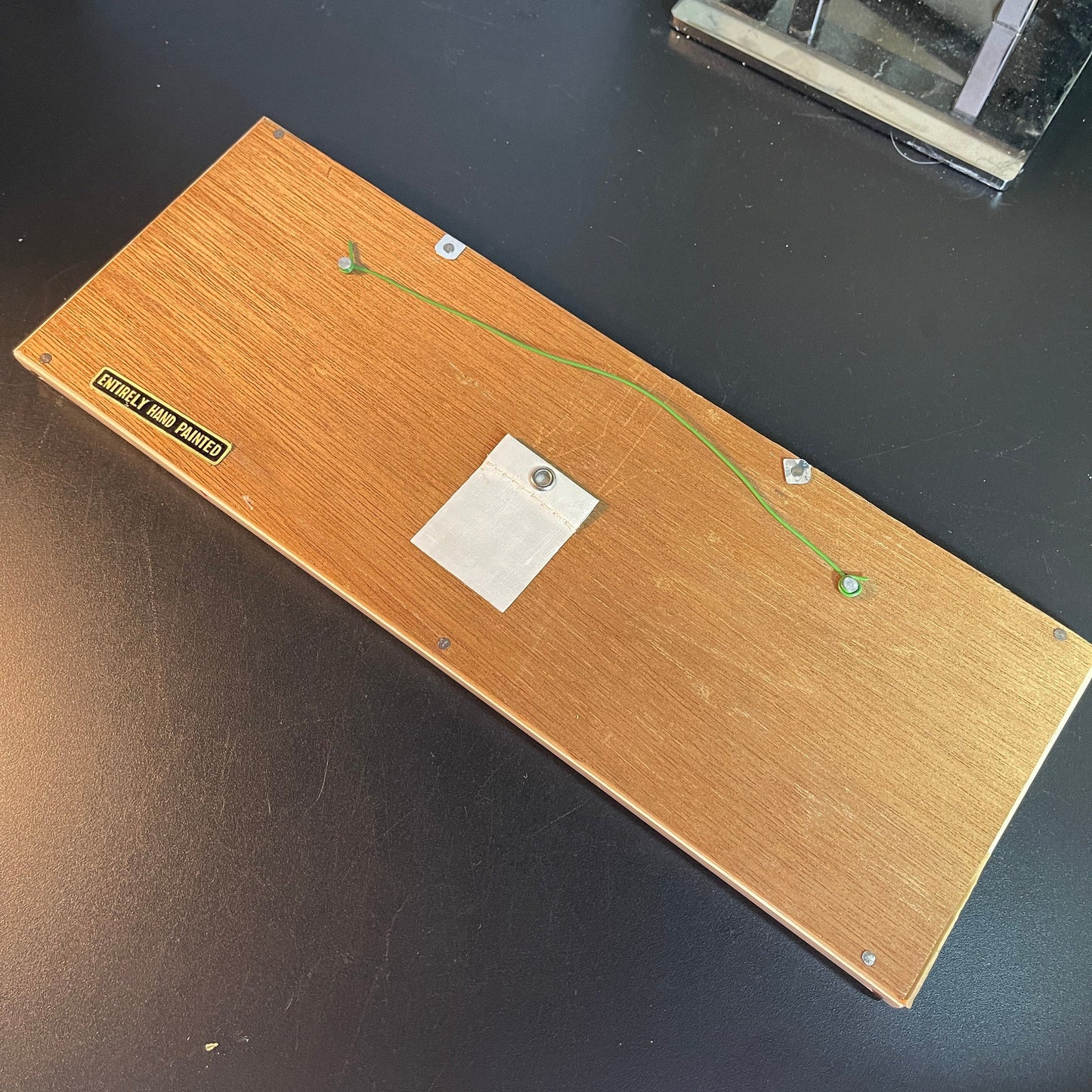 Charming Cinderella ready for the ball with fairy god mother and carriage 3 hand painted tiles in frame vintage collectible wall hanging