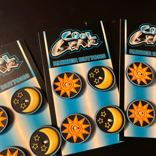 Westwater Cool Gear celestial design set of 12 rubber buttons