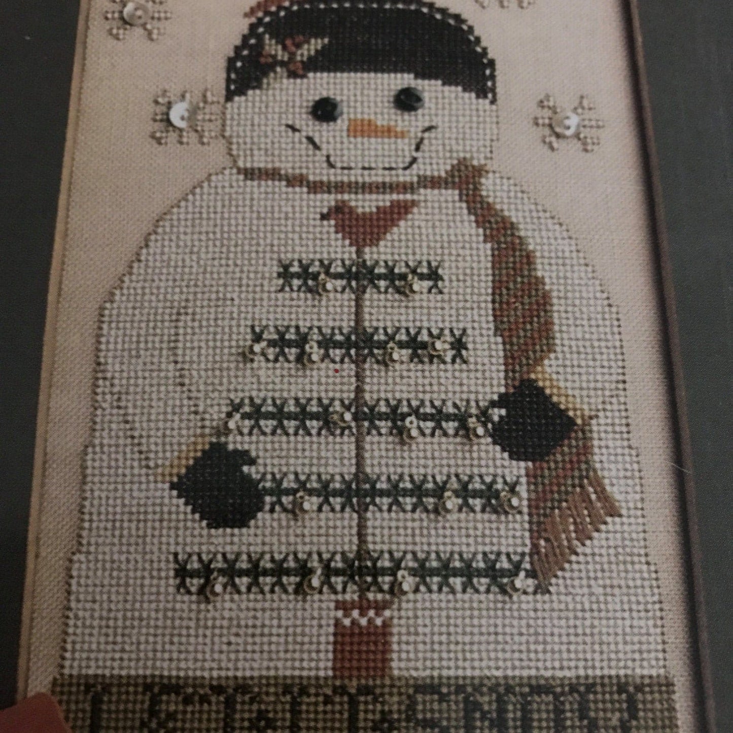 Homespun Elegance Mr. Snowman II "Let it Snow" counted cross stitch design