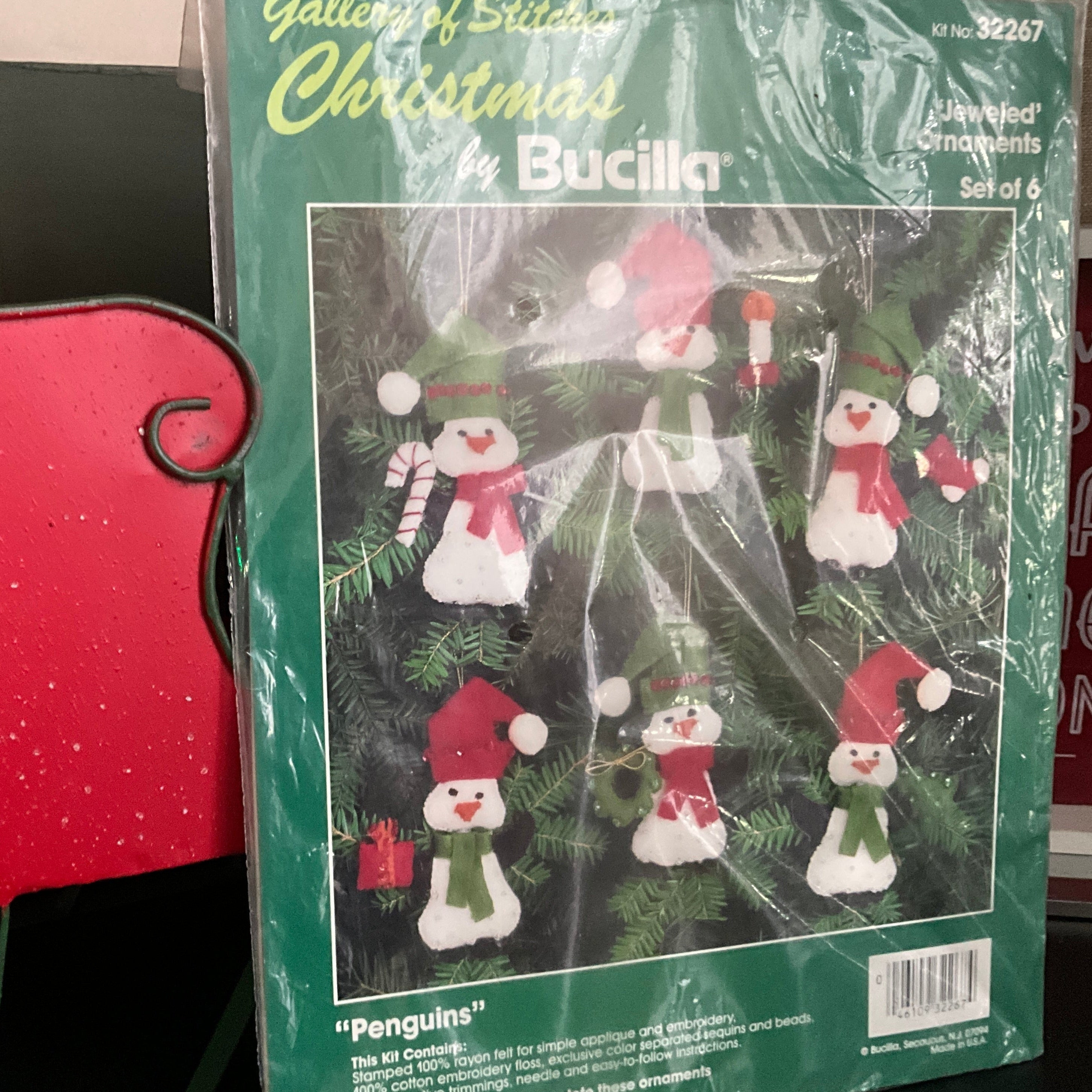 Vintage 18 Bucilla Bejeweled Christmas Stocking Craft Kit No