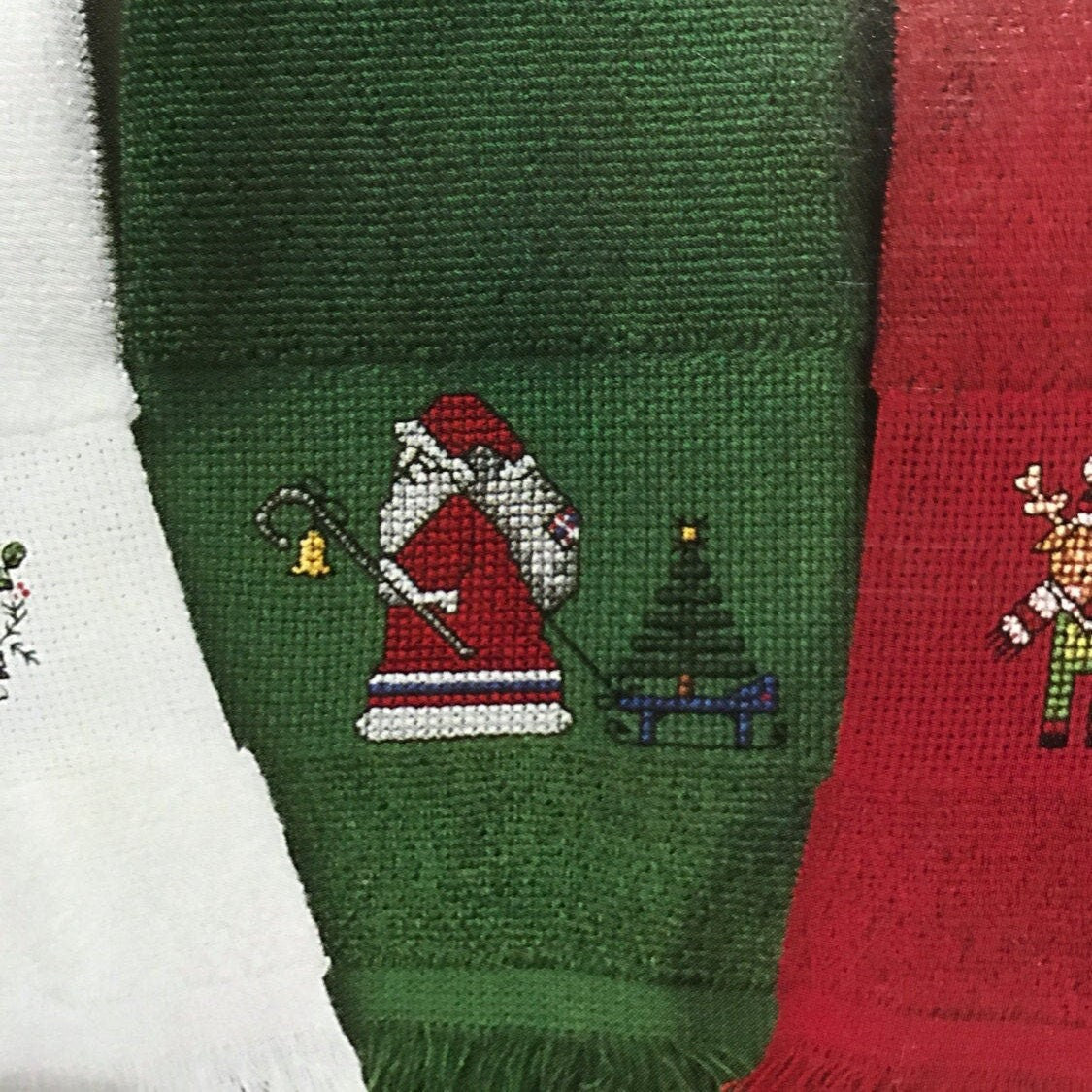 Leisure Arts Fingertips for Christmas Designs by Marina Anderson Vintage 1988, counted cross stitch design booklet