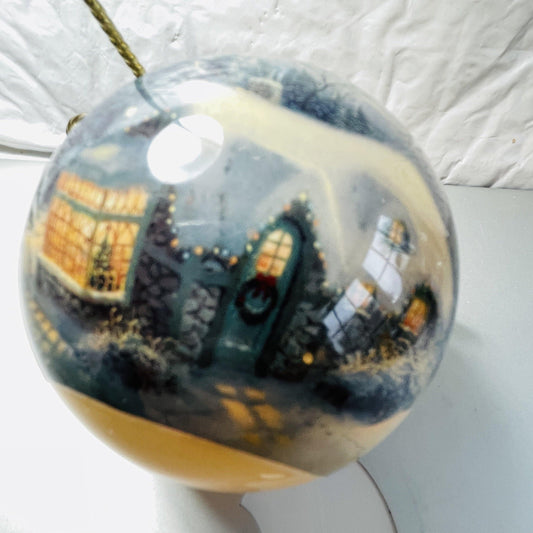 Thomas Kinkade, Painter of Light, Limited Edition Glass Holiday Ornament