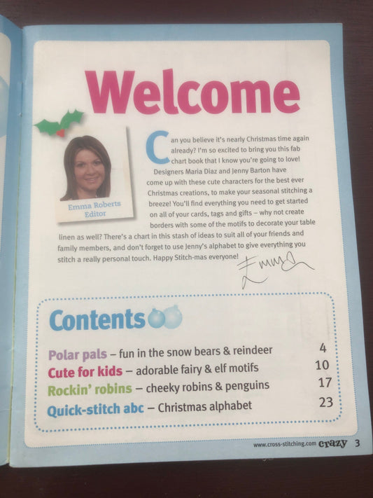 74 Best ever Xmas charts, Cross Stitch Crazy, Vintage 2008, Counted Cross Stitch Booklet