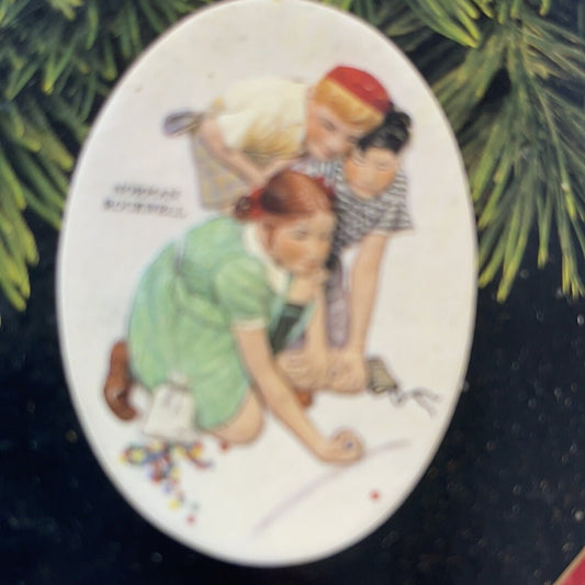 Hallmark, Marbles Champion, Norman Rockwell, Dated 1997, Keepsake Ornament, QX6342