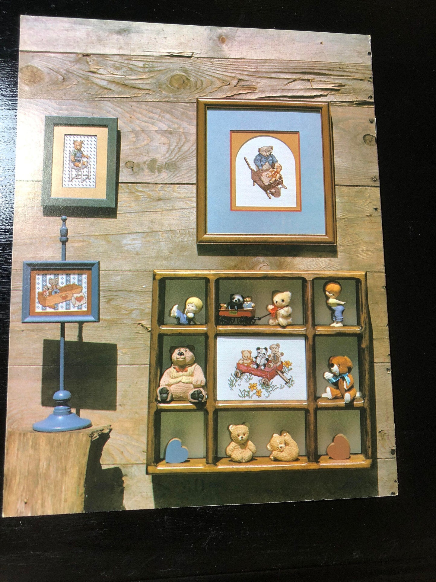 A "Bear" Collection, 1984, and, Storybook Bears, 1985, Set of 2, Vintage, Bear Theme, Counted Cross Stitch, Pattern Books