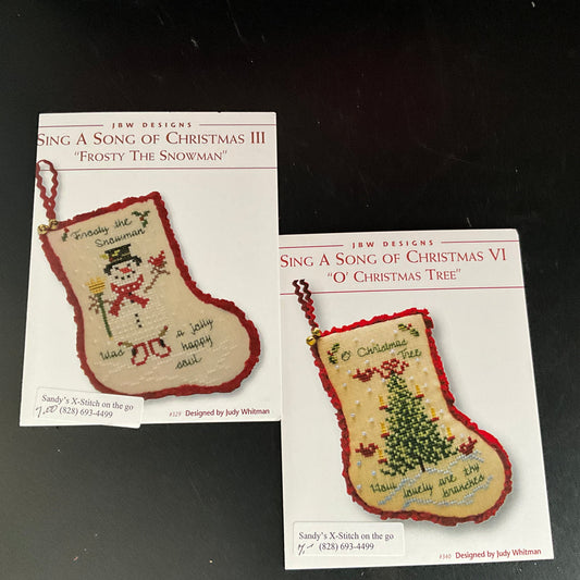 JBW Designs choice vintage Christmas cross stitch charts see pictures and variations*