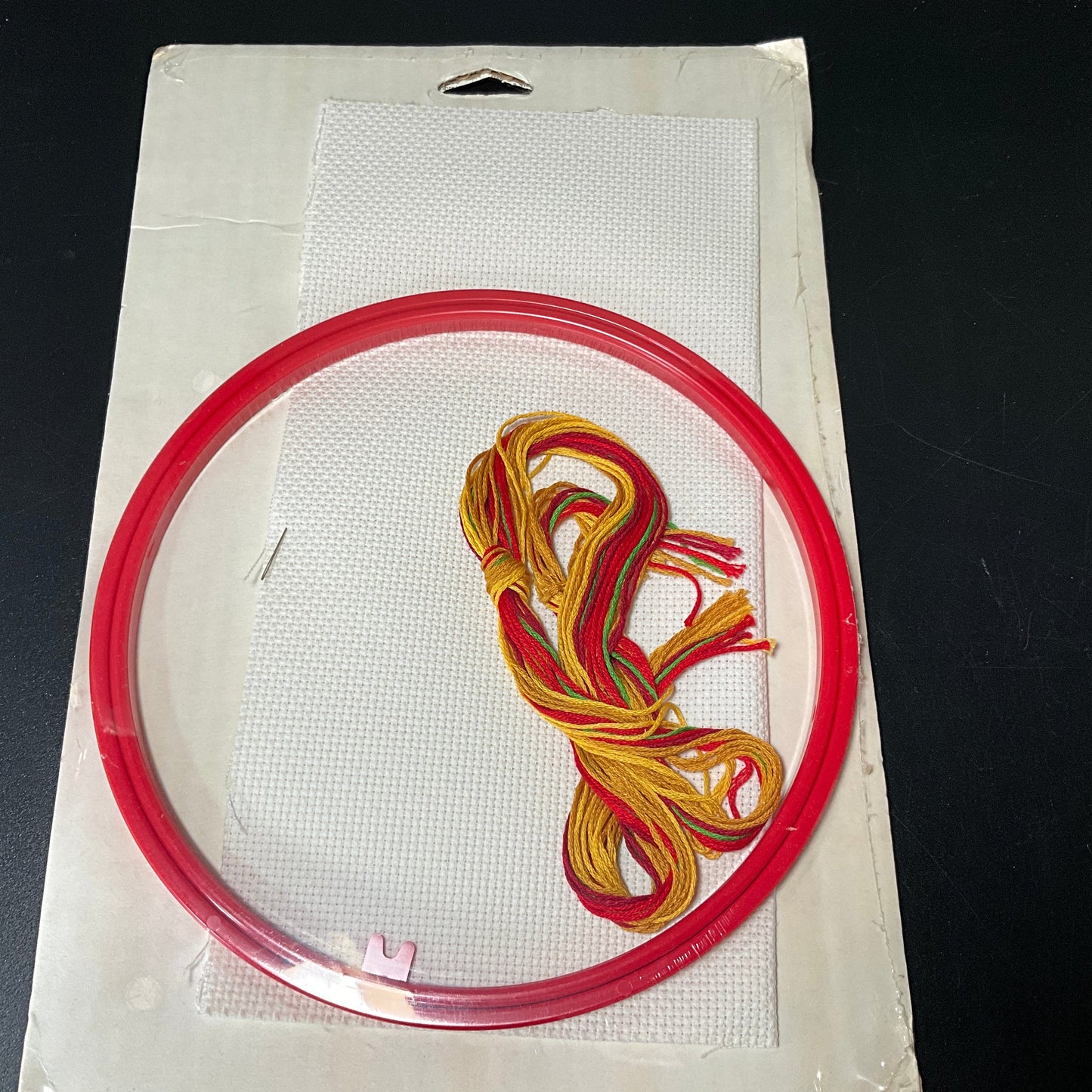 WonderArt set of 2 Christmas cross stitch kits with 7 inch hoop frames*