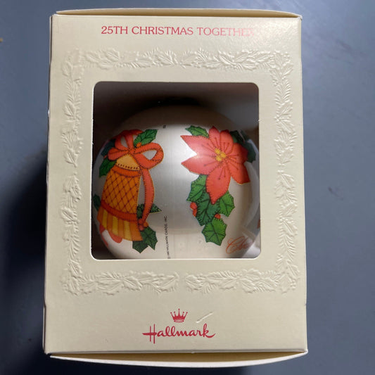 Hallmark 25th Anniversary Vintage 1980 Keepsake Ornament QX206-1