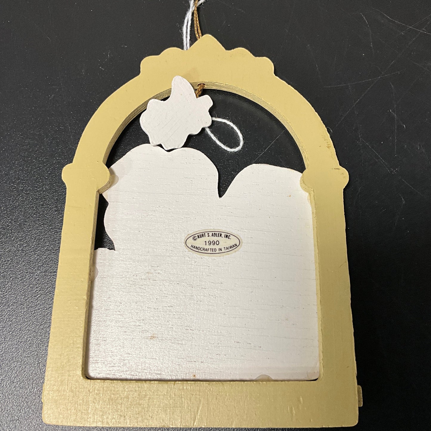 Kurt Adler Another Christmas Together Santa & Mrs. Claus vintage 1990 wooden ornament