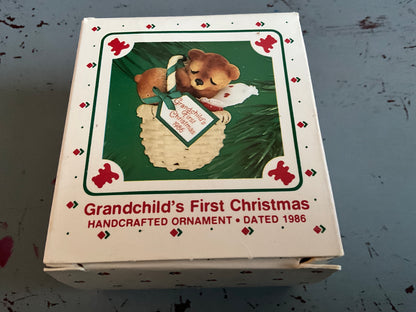 Hallmark Grandchild’s First Christmas 1986 Keepsake Ornament QX411-6