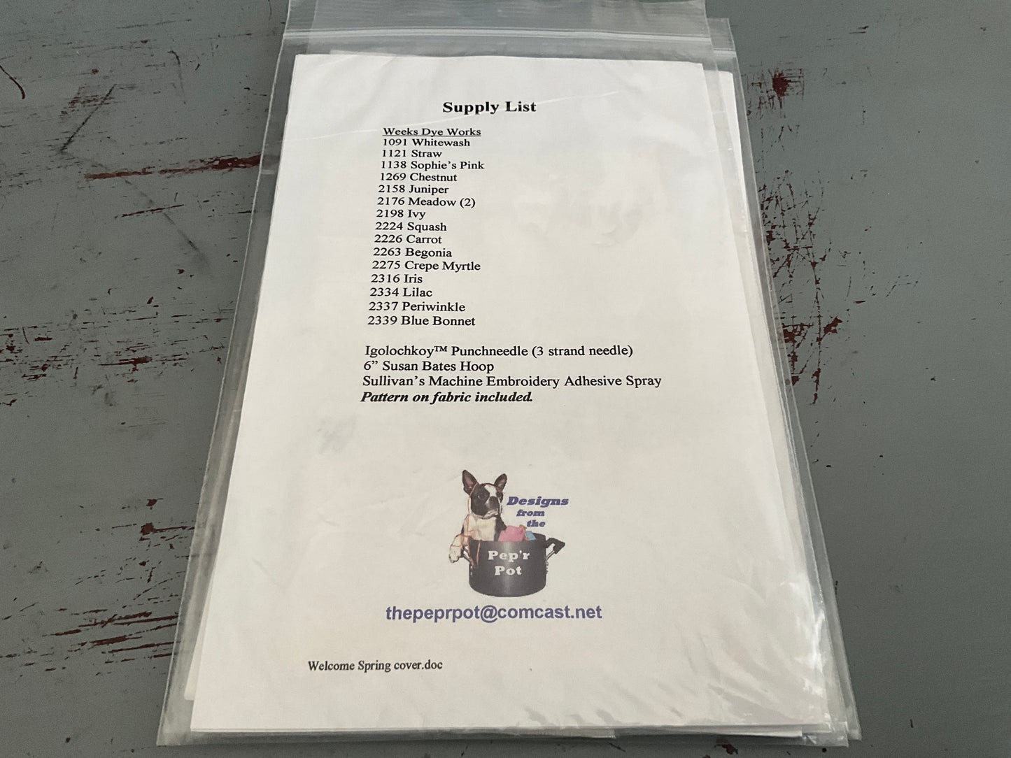 Charlotte Dudley choice punch needle embroidery with printed fabric