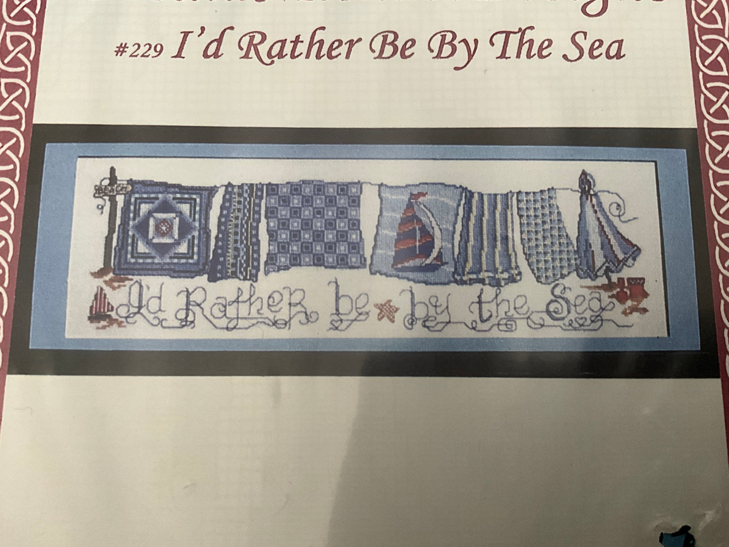 Ursula Michaels Designs I’d Rather Be By The Sea cross stitch chart
