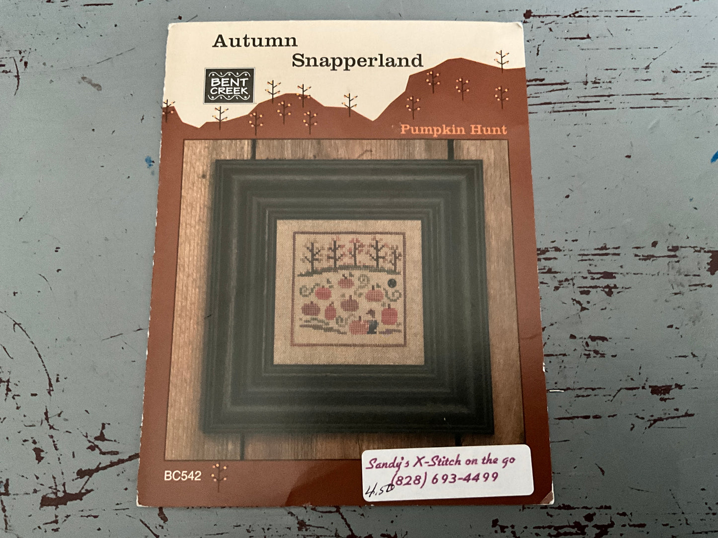 Bent Creek Autumn Snapperland Pumpkin Hunt BC542 counted cross stitch chart