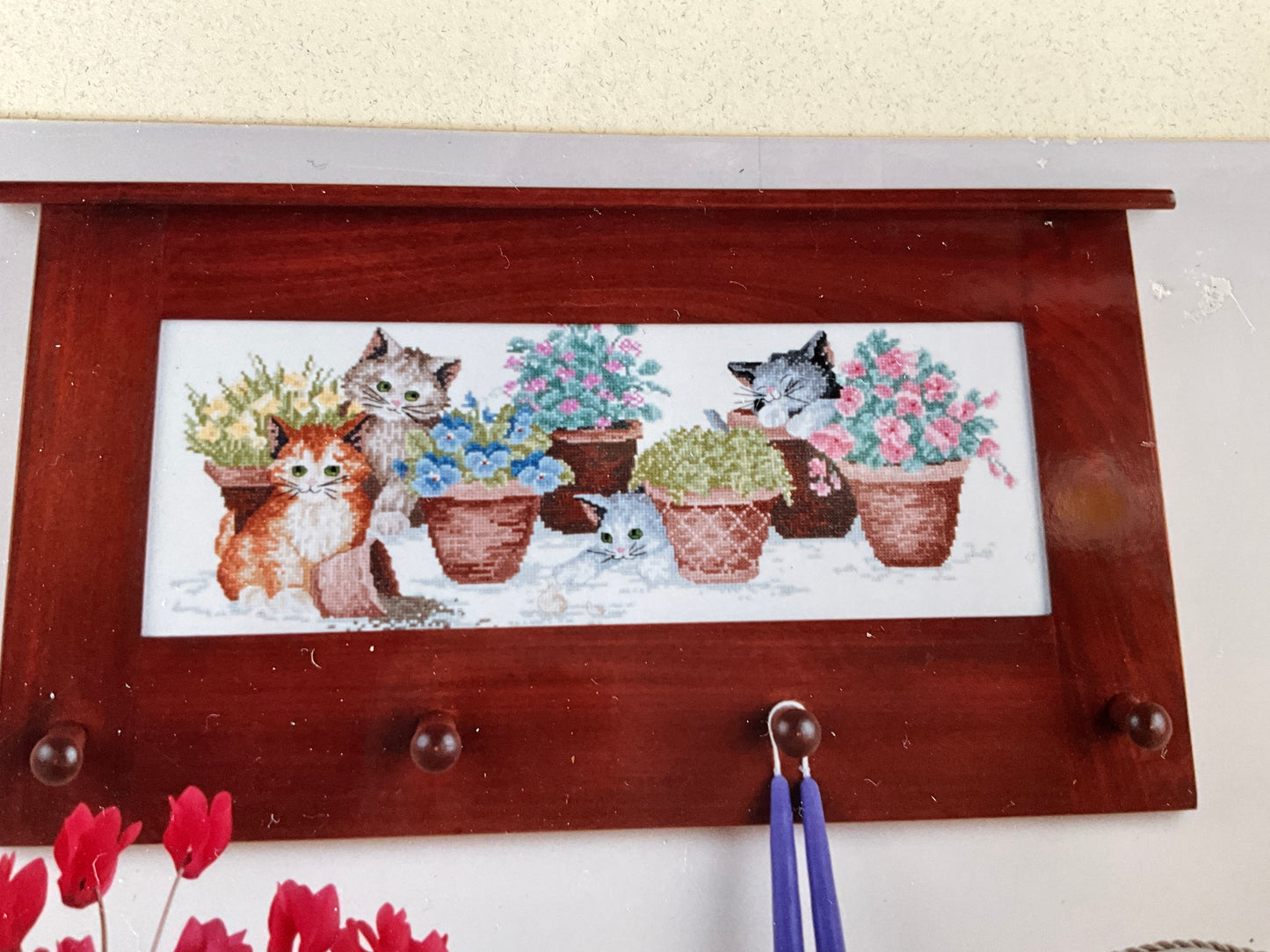 Designer Series Kitten & Flowerpots #353 Sudberry House counted cross stitch chart