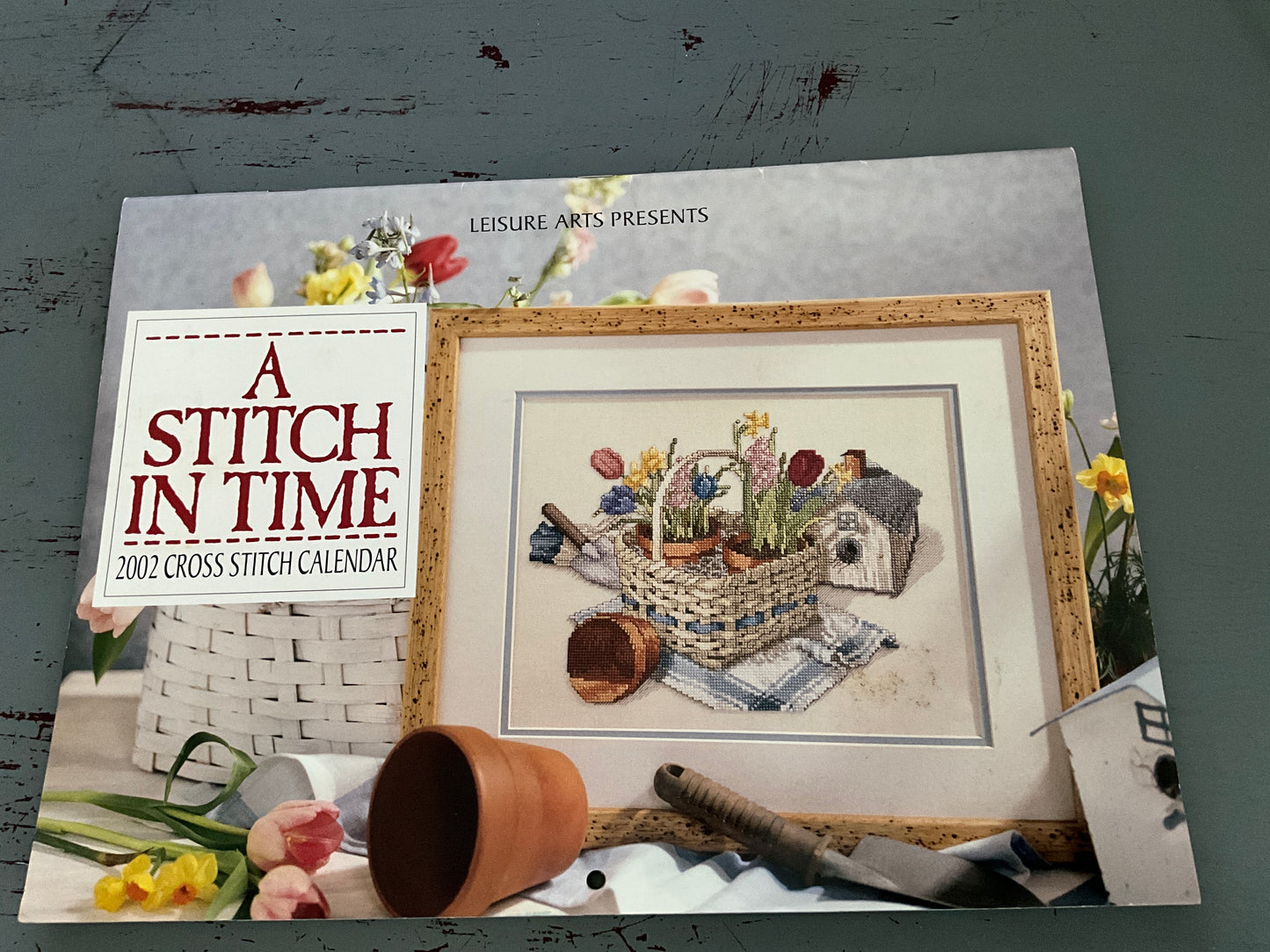 Leisure Arts Presents A Stitch In Time 2002 cross stitch calender