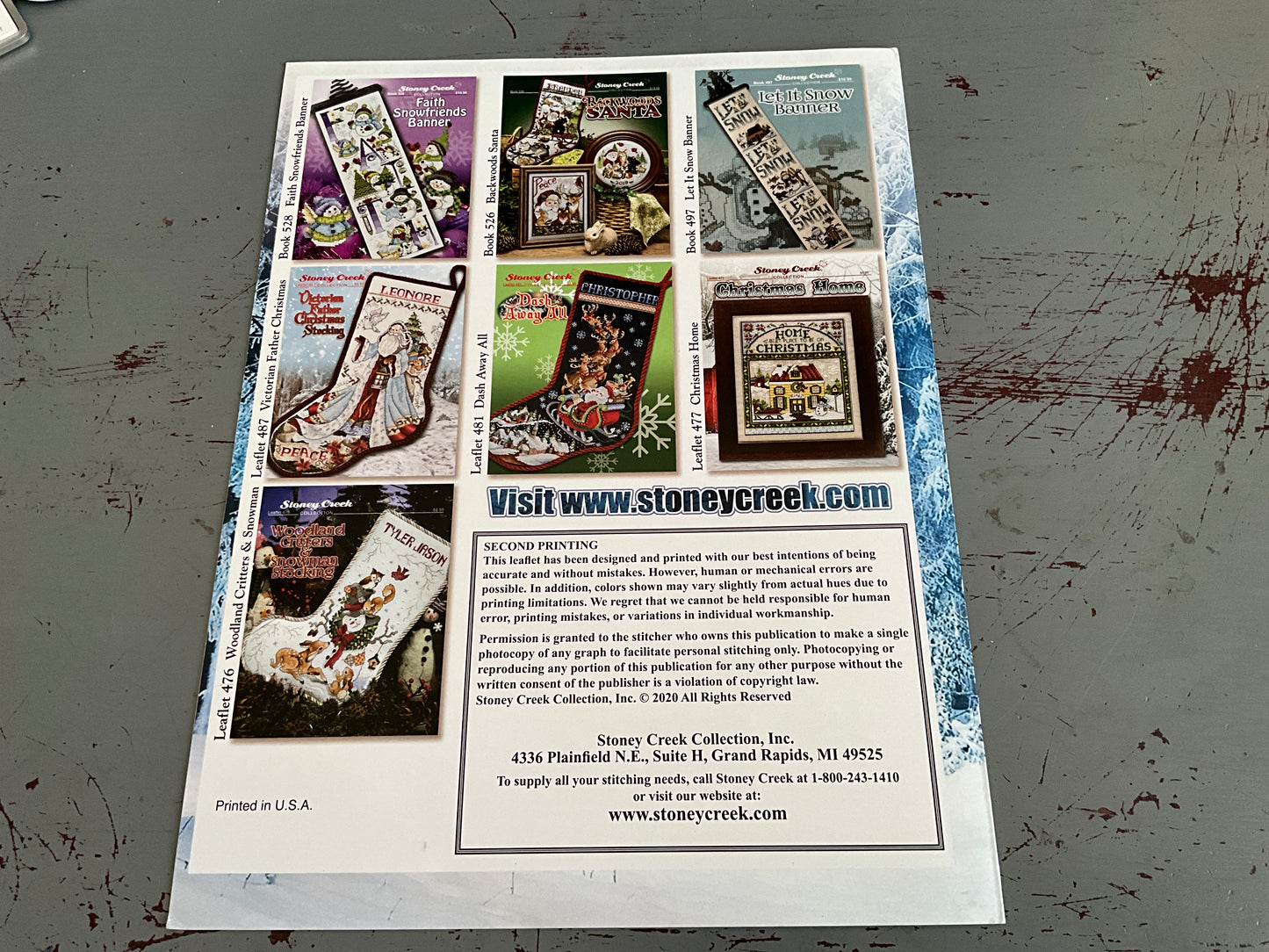 Stoney Creek Collection Leaflet 492 All Is Bright counted cross stitch chart