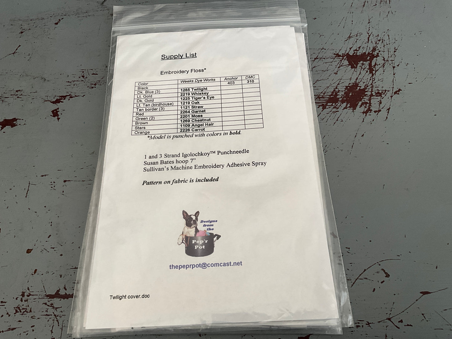 Charlotte Dudley choice punch needle embroidery with printed fabric