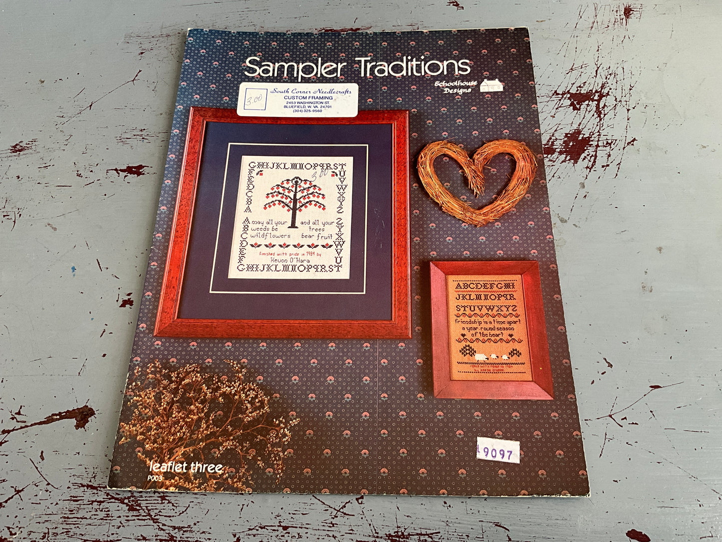 School House Designs Sampler Traditions leaflet three counted cross stitch chart