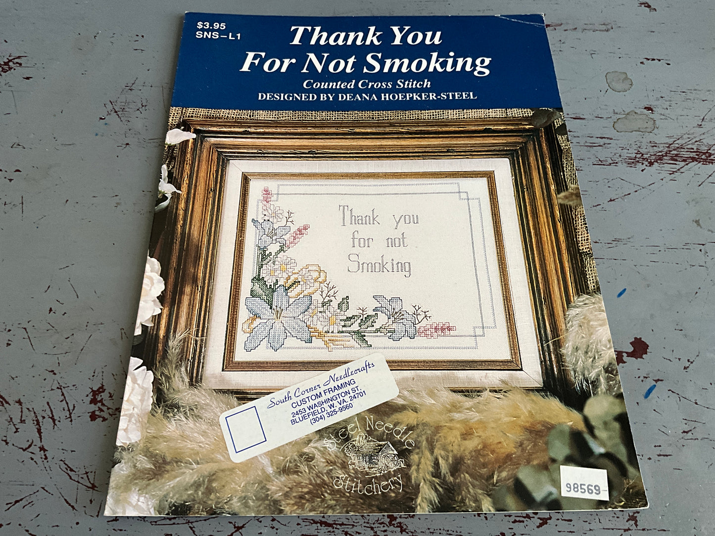 Steel Needle Stitchery Thank You For Not Smoking SNS-L1 counted cross stitch chart