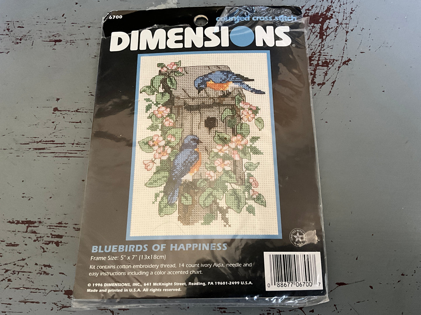 Dimensions Bluebirds Of Happiness cross stitch kit 5x7 inches