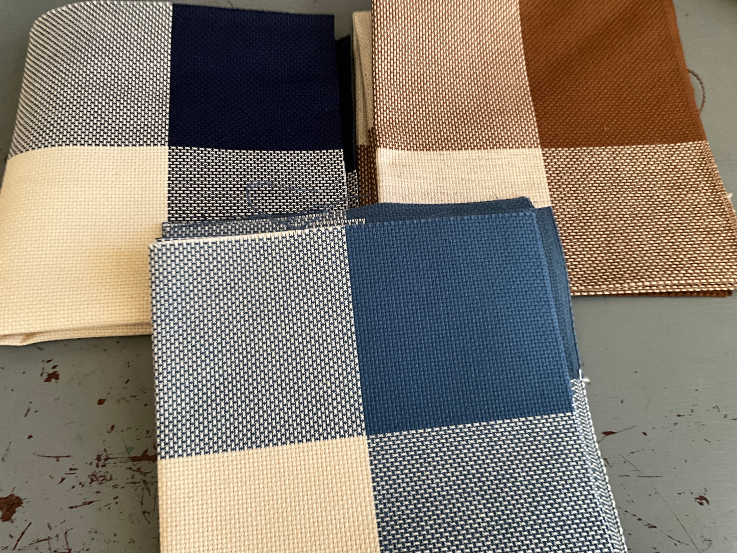 Hopscotch choice14 count fabric 15x15 inches see pictures and variations