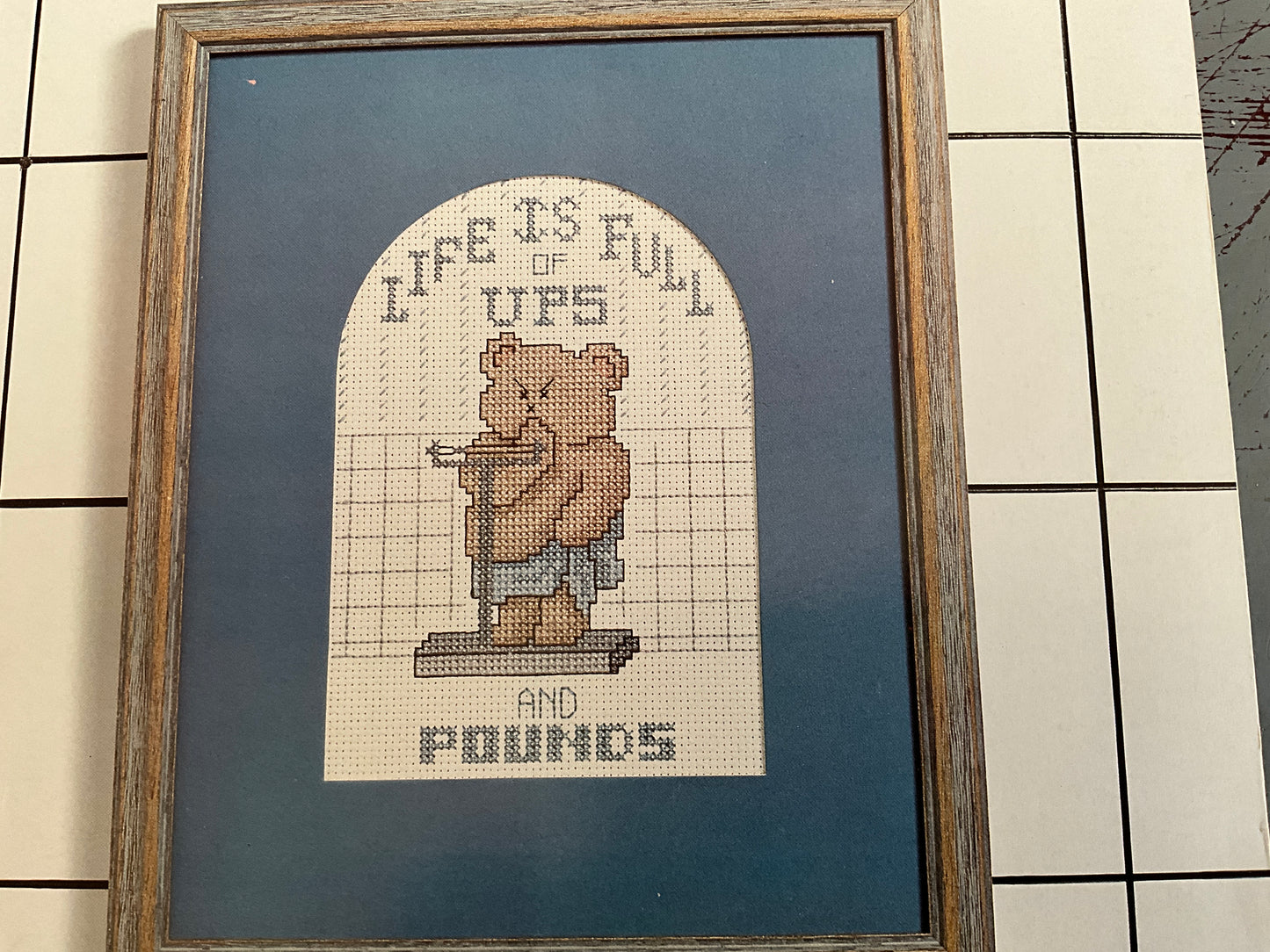UPS and Pounds Three Needles 1986 counted cross stitch chart