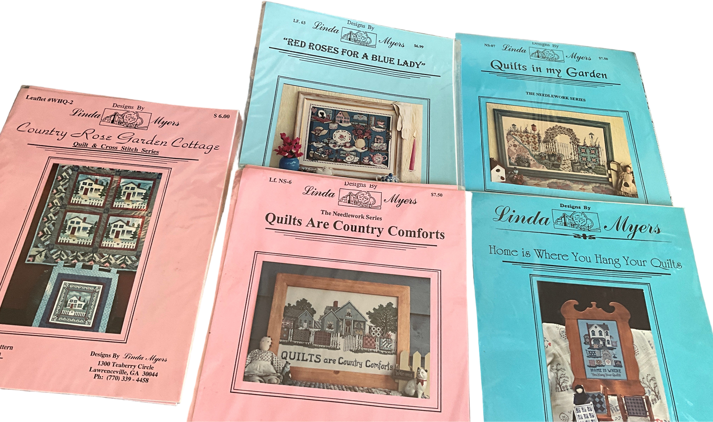 Linda Myer’s choice counted cross stitch charts see pictures and variations