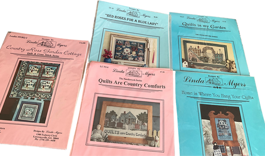 Linda Myer’s choice counted cross stitch charts see pictures and variations