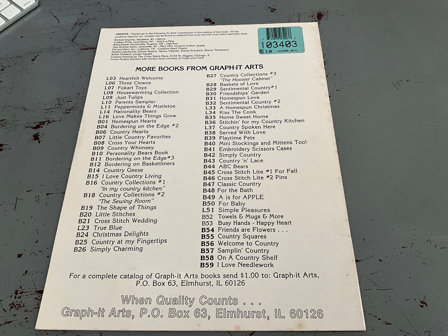 Lynn Waters Busa I Love Needlework cross stitch chart