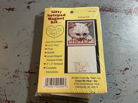 Cross My Heart  Curious Cat Nifty Notepad Magnet Kit