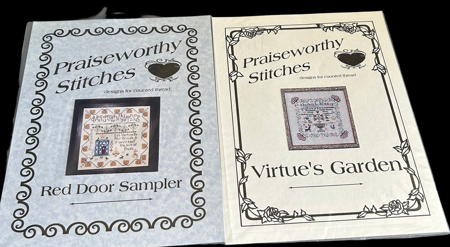 Praiseworthy Stitches choice cross stitch charts see pictures and variations